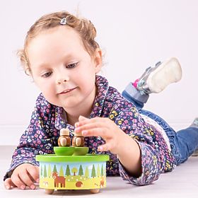 Bigjigs Toys Holz-Spieluhr Woodland, Bigjigs Toys