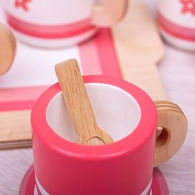Bigjigs Toys Holz Teeservice Rosa