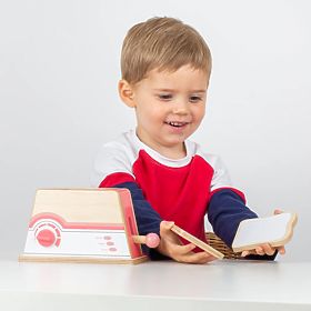 Bigjigs Toys Holztoaster rosa - beschädigte Verpackung