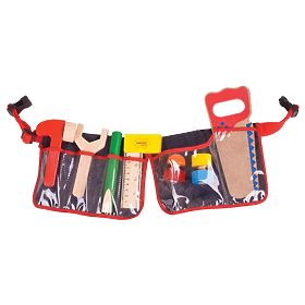 Bigjigs Toys Holzwerkzeug am roten Gürtel, Bigjigs Toys