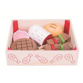 Bigjigs Toys Holzwürste in einer Schachtel, Bigjigs Toys