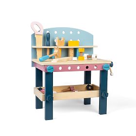 Bigjigs Toys Kinder-Werkbank mit Werkzeug, Bigjigs Toys
