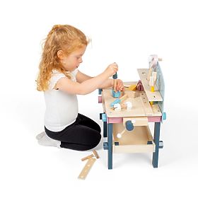 Bigjigs Toys Kinder-Werkbank mit Werkzeug, Bigjigs Toys