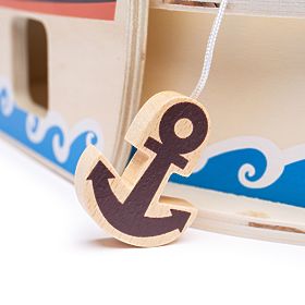 Bigjigs Toys Piratenschiff mit Piraten