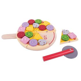 Bigjigs Toys Pizzaschneider aus Holz