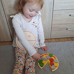 Bigjigs Toys Pizzaschneider aus Holz