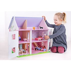 Bigjigs Toys Rosa Puppenhaus, Bigjigs Toys