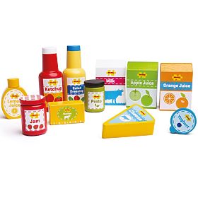 Bigjigs Toys Set frischer Lebensmittel, Bigjigs Toys