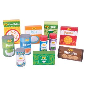 Bigjigs Toys Set haltbarer Lebensmittel, Bigjigs Toys