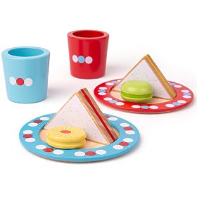 Bigjigs Toys Set Snack mit Punkten, Bigjigs Toys
