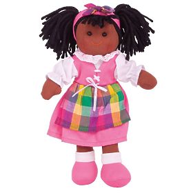 Bigjigs Toys Stoffpuppe Jessika 28 cm, Bigjigs Toys