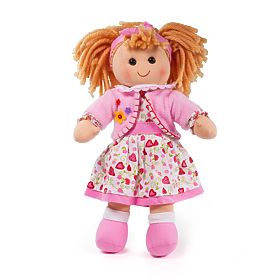 Bigjigs Toys Stoffpuppe Kelly 34 cm, Bigjigs Toys