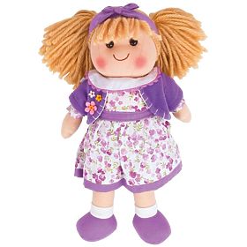 Bigjigs Toys Stoffpuppe Laura 34 cm, Bigjigs Toys