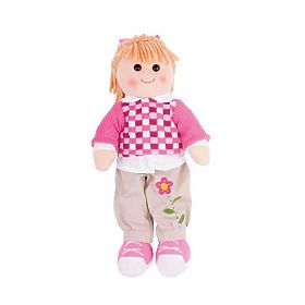 Bigjigs Toys Stoffpuppe Melanie 38 cm, Bigjigs Toys