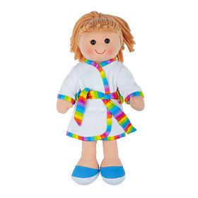 Bigjigs Toys Stoffpuppe Michelle 34 cm, Bigjigs Toys