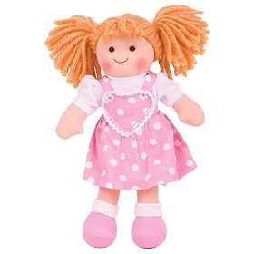 Bigjigs Toys Stoffpuppe Ruby 28 cm, Bigjigs Toys