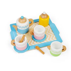 Bigjigs Toys Teeservice mit Tablett, Bigjigs Toys