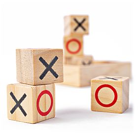 Bigjigs Toys Tic-Tac-Toe-Blöcke aus Holz