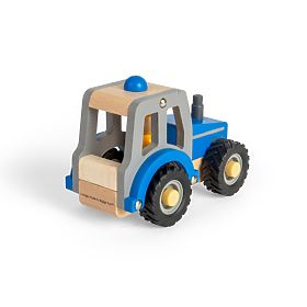 Bigjigs Toys Blauer Traktor, Bigjigs Toys