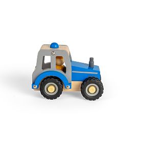 Bigjigs Toys Blauer Traktor