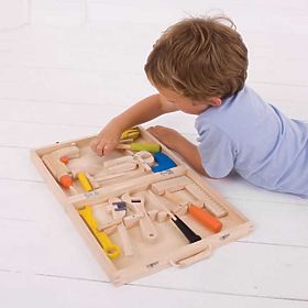 Bigjigs Toys Werkzeugkoffer aus Holz