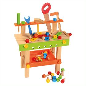 Bino Kinder-Werkbank mit Werkzeug