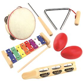 Bino Set mit Musikinstrumenten