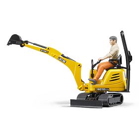 Bruder BWORLD Mikrobagger JCB mit Figur, Bruder