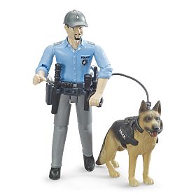 Bruder BWORLD Polizist mit Hund, Bruder