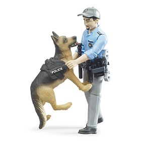 Bruder BWORLD Polizist mit Hund, Bruder