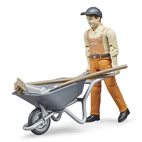 Bruder BWORLD Set Kommunal mit Figur, Bruder