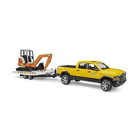 Bruder Geländeservicewagen RAM mit Minibagger, Bruder