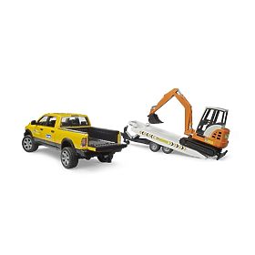 Bruder Geländeservicewagen RAM mit Minibagger, Bruder