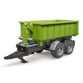 Bruder Grüner Wagen mit Abrollcontainer Maßstab: 1:16, Bruder