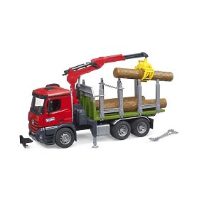 Bruder Holztransporter mit Hydraulikarm MB Arocs, Bruder