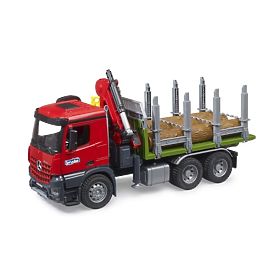 Bruder Holztransporter mit Hydraulikarm MB Arocs, Bruder