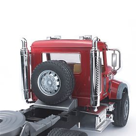 Bruder LKW MACK Granit Anhänger und Traktor JCB