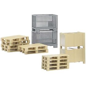 Bruder Logistik-Set - Paletten und Kisten, Bruder