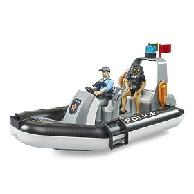Bruder Polizeiboot mit Polizist und Taucher, Bruder