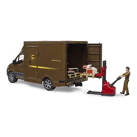 Bruder UPS MB Sprinter Lieferwagen mit Figur und Zubehör