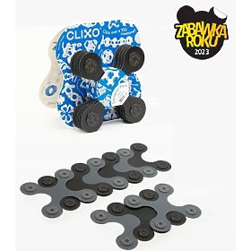 Designer Pack Magnetisches Bauset Clixo, Schwarz