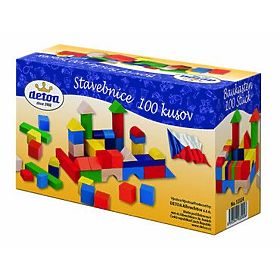 Detoa Holzbausteine Set 100 Stück, Detoa