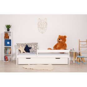 Kinderbett Paul mit Barriere - weiß, Ourbaby