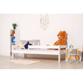 Kinderbett Paul mit Barriere - weiß