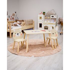 Kindertisch und Stühle - Waldfreunde, Ourbaby®