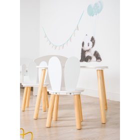 Kindersitzgruppe Ourbaby - Kindertisch und Stühle mit Hasenohren