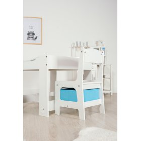 Kindertisch mit Stühlen Ourbaby mit blauer und grüner Box