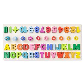 Didaktische Tafel mit Buchstaben und Zahlen, Woodyland Woody