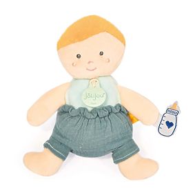 Doudou Jolijou Puppe 18 cm grün, Doudou Jolijou Paris