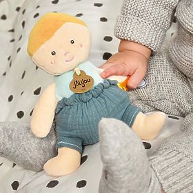 Doudou Jolijou Puppe 18 cm grün, Doudou Jolijou Paris